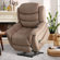 40" Wide Modern Microfiber Power Lift Chair Massage Heating Recliner with Pocket Storage