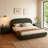 Dark Green Velvet Soft Bed: Light Luxury Texture, Adding a High-end Atmosphere to Bedroom,King-378266862-378266861