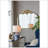 Arched Mirror With Metal Frame, Wall- Mounted Mirror For Living Room Bedrrom