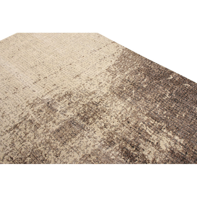Distressed Homage Hand Knotted Wool Abstract Area Rug, Rectangle 15' x 24'