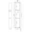 8 po X P 36 po X l 4 po Niche de douche à 3 tablettes en acier inoxydable de calibre 18 D-60199414