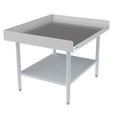 30" x 48" 16-Gauge Stainless Steel Equipment Stand with Galvanized Undershelf, EQT-163048.