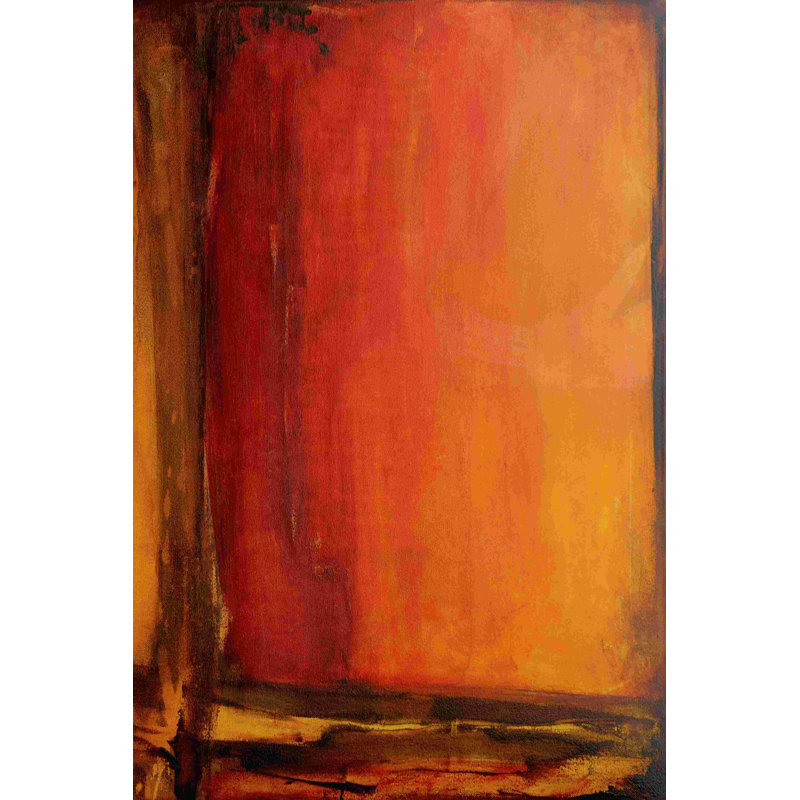Aube rouge II, H 18 po x l 12 po