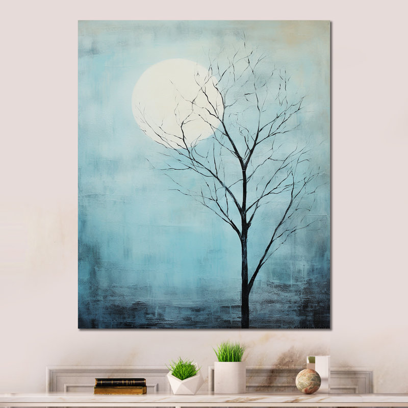 «Blue Moon Tranquility» sur métal, H 32 po x l 16 po x P 1 po