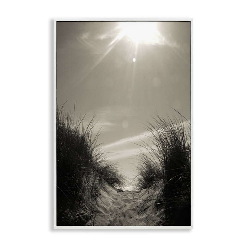 «Dune Valley Landscape», estampe numérique de Noah Bay, Giclée encadrée blanc bord de mer, H 18 po x l 12 po