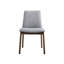 Ensemble de salle à manger 7 pièces - Table rectangulaire en noyer gris, 6 chaises rembourrées, style scandinave, finition grise, sièges confortables, charme irrésistible