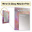 Abstract Lavender Tranquillity Balance III - Large Wall Mirror On Metal-232998181