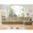 Slipcovered L Shape Sectional Long Sofa Couch, 4 Seater Sofa With Suppleness Armrests,Deep Seat Sofa With 2 Big Pillows, Comfy Couch, Corduroy Fabric-58673372