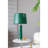 14X14x27" Leather Table Lamp