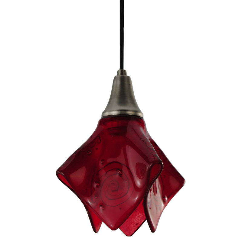 Kayme 1 - Light Red Unique/Statement Pendant