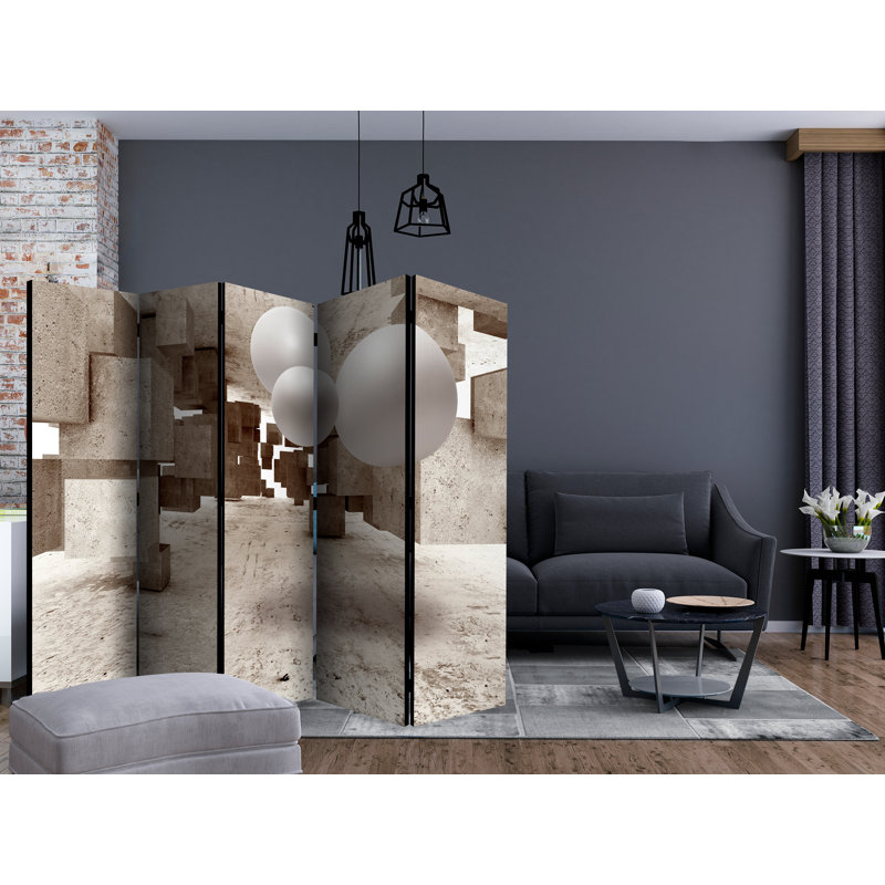 Gulfport 172cm H Folding Room Divider, 5