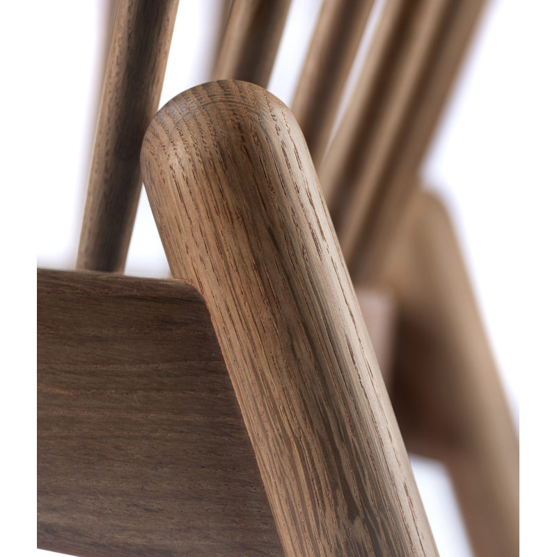 J166 Jørna by Poul M. Volther, Green Wool, Smoked Oiled Oak