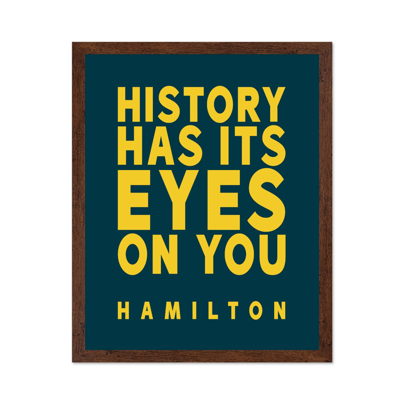 L'histoire a les yeux sur vous, Poster, 24"H x 32"W, Brown Framed