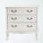 Vahit White Finished Accent Chest With 3-drawer, 31.35'' H X 31.35'' W X 13.63'' D