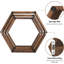 Tablettes flottantes hexagonales murales en bois massif Hexagon-88895462