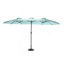 Grand parasol rectangulaire double face 14,8 pi avec manivelle (vert clair) (sans base)-205455273