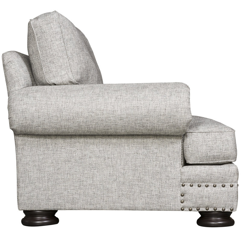 Foster Armchair, Light Grey Polyester