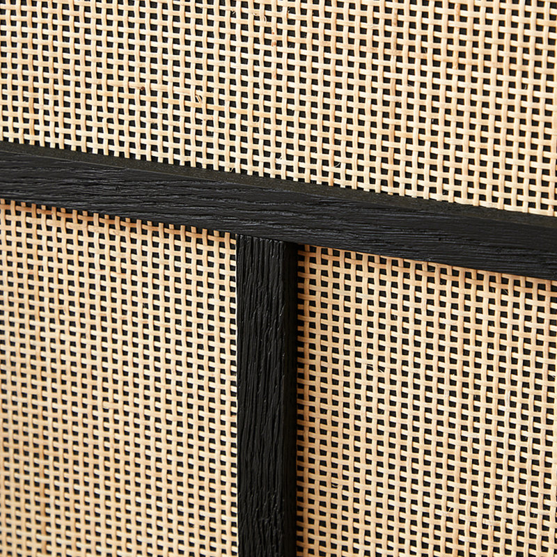 Meuble télé en rotin de style américain, 86.61"