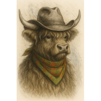 «Cowboy Highland Cow» par Linda