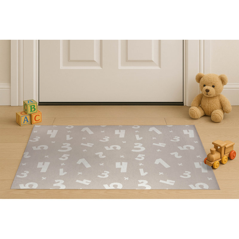 Paillasson Numéros, Taupe, L 60 po x L 84 po