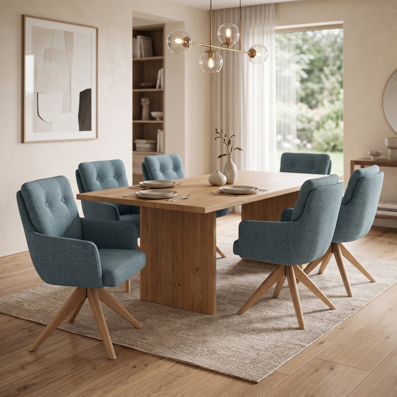 Rillie 70cm H Polyester Blend Upholstered Upholstered Back Armchair, Teal