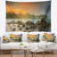 Paysage, plage romantique, tapisserie, tapisserie, sri lankais-28487623