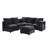 Modern Modular Sectional Sofa with Storage and USB Ports-238790741
