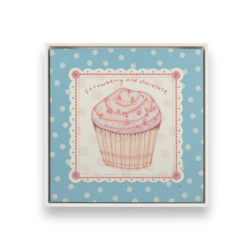 «Lil Cupcakes IV» par Pela Studio, reproduction d'art, 31.5" H x 31.5" W, White, Framed Canvas