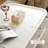 Creme fraiche style solid wood end table