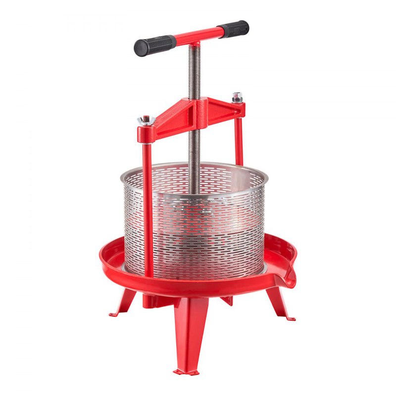 Pressoir manuel à vin pour la fabrication du vin, acier inoxydable 2,38 gallons / 9L