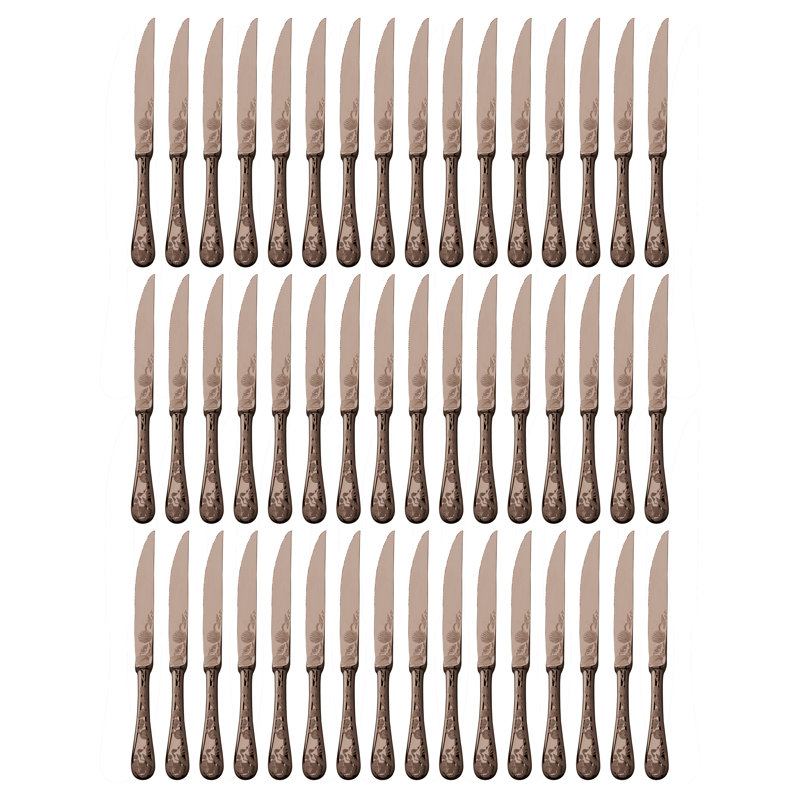 Venere Stainless Steel Steak Knife, Ice Gold