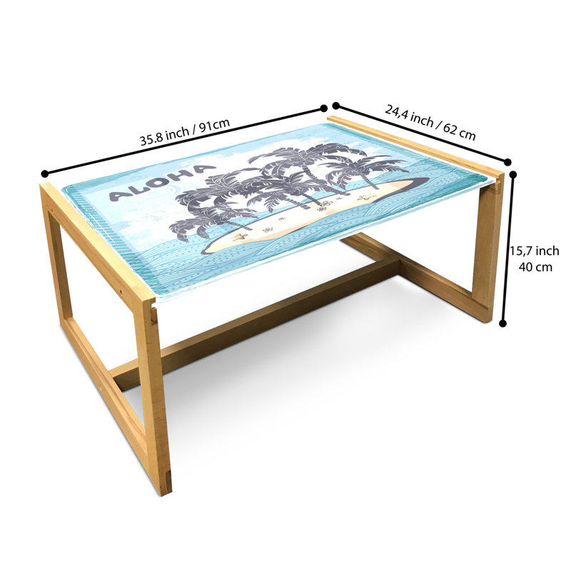Jacarri Sled Coffee Table, 40cm H x 91cm W x 62cm D