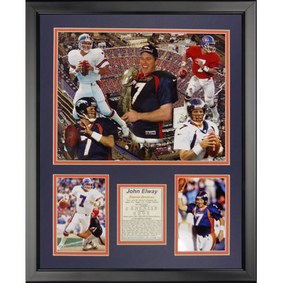 Memorabili encadrée broncos l'-elway denver NFL