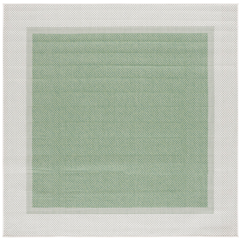Dildy Performance Machine Washable Checkered Indoor/Outdoor Area Rug, Square 6'7"