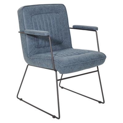 Fauteuil capitonné de 23,75 po Marrone