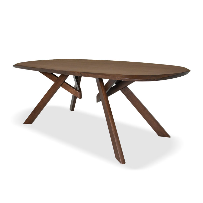 Rozella Solid Wood Dining Table, Brun