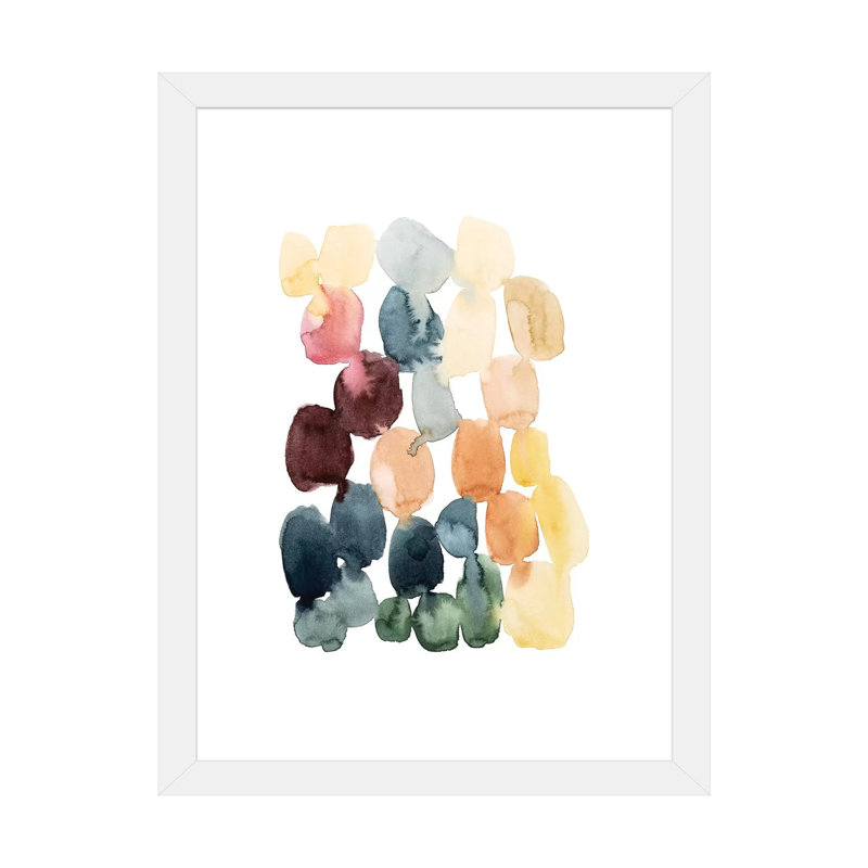 "Desert Stones I" par Grace Popp, reproduction d’art, Papier encadré blanc, Blanc, H 32 po x l 24 po x P 1 po