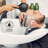 Single Function Massage Shower Head, Handheld Showerhead Easy To Clean Matte Black-119378434