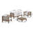Chesterbrook Acacia 4 - Person Patio Conversation Set with Cushions-2045595458