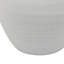Vase Dero, céramique blanche, style urne antique, 14 pouces