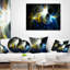 Plasma brillant - coussin abstrait imprimé-30734835