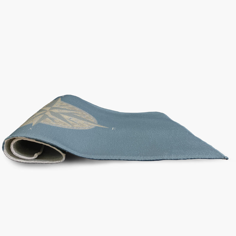 Tapis intérieur / extérieur gris foncé Mishra, Rectangle 3 pi x 5 pi