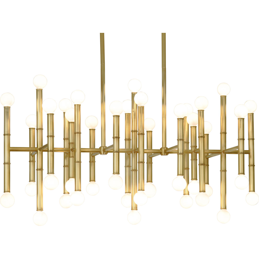 Jonathan Adler Meurice 42 - Light Unique Modern Linear Chandelier Jonathan Adler 