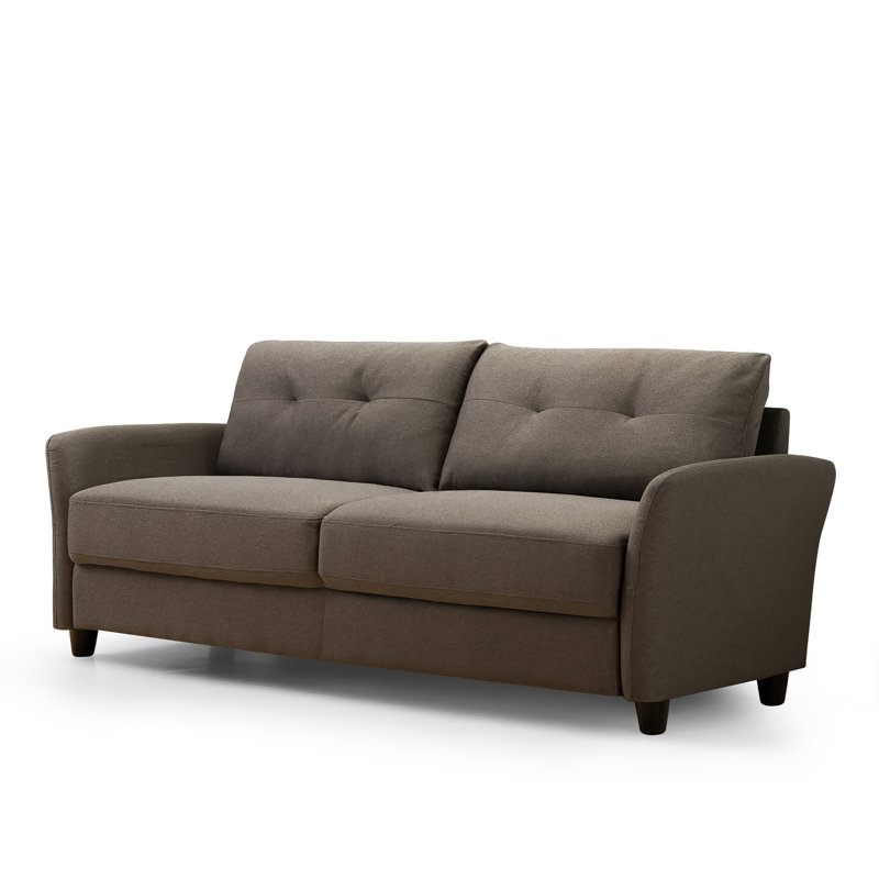 Helsley Upholstered 78.35'' Sofa, Chesnut Brown 100% Polyester
