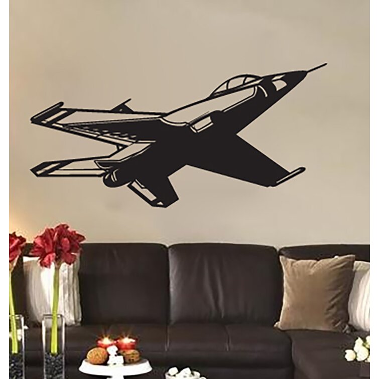 Removable Home Art F-5 E Tiger II Aircraft Decor Design Vinyl Wall Decal |  11 x 20 Adhesive Bedroom Living Room Top Gun Movie Quotes Sticker