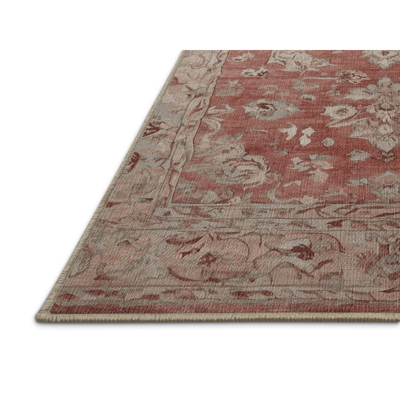 Tapis brun lavable à la machine, Rectangle de 5 pi x 8 pi