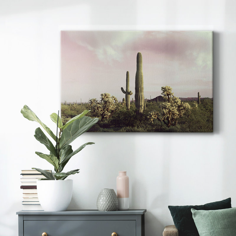 Orgue, tuyau, cactus national, galerie, toile tendue, H 8 po x l 12 po