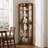 6-Shelf Corner Curio Display Cabinet with Lights and Mirrors-501168140