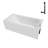 Streamline 66 in. x 32 in. Acrylic Right-Hand Drain Alcove Bathtub in Glossy White With External Drain-101699017