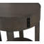 Table de bout en MDF brun clair 20 "avec ports USB Jonah